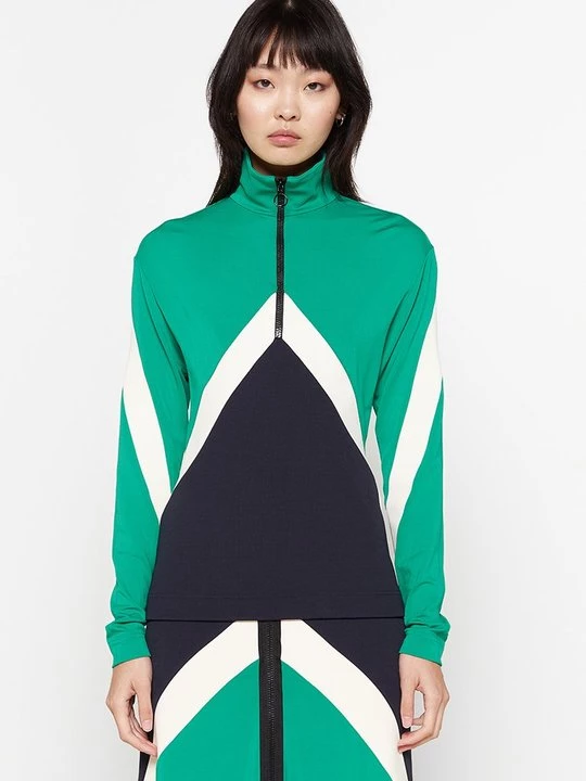 Obrázek produktu Top s dlouhým rukávem Victoria Beckham zelená
