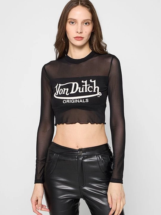 Obrázek produktu Top s dlouhým rukávem Von Dutch černá