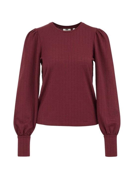 Obrázek produktu Top s dlouhým rukávem WE Fashion bordó
