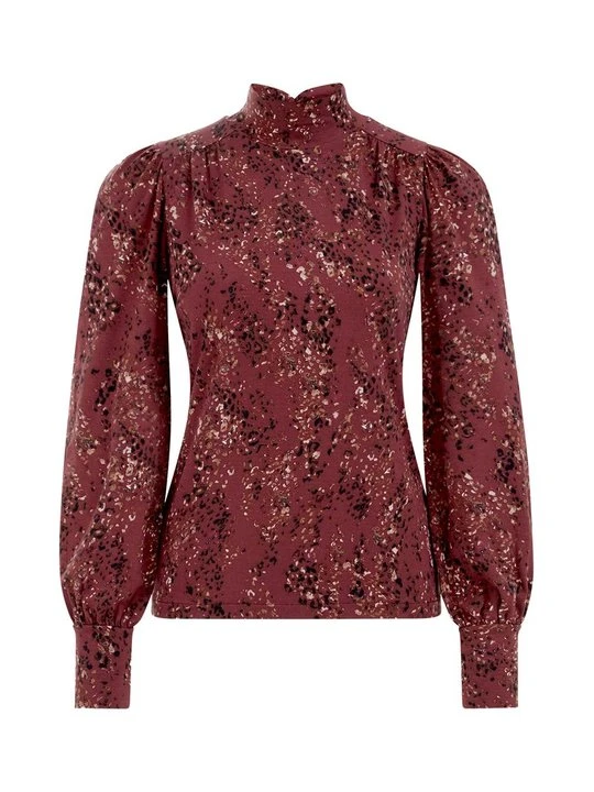 Obrázek produktu Top s dlouhým rukávem WE Fashion bordó