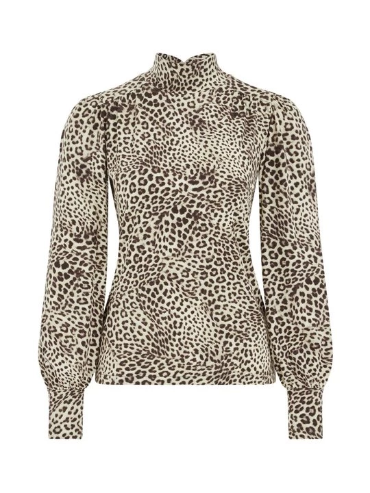 Obrázek produktu Top s dlouhým rukávem WE Fashion hnědá