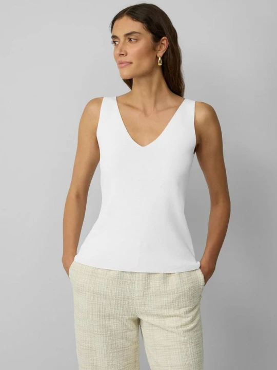 Obrázek produktu Top z jemné pleteniny, bez rukávů, s přiléhavým střihem Slim Fit s.Oliver krémová