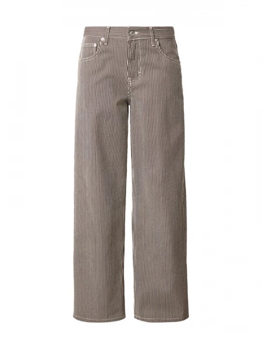 Obrázek produktu TOPSHOP Džíny 'CINCH' tmavě hnědá / bílá