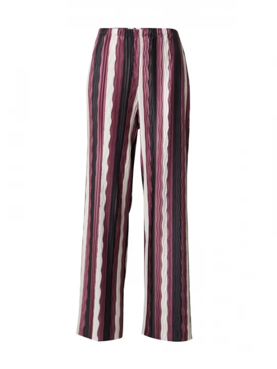 Obrázek produktu TOPSHOP Kalhoty burgundská červeň / černá / bílá