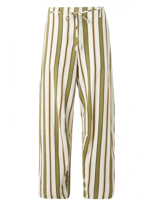 Obrázek produktu TOPSHOP Kalhoty 'CLEO' čokoládová / světle žlutá / olivová / bílá