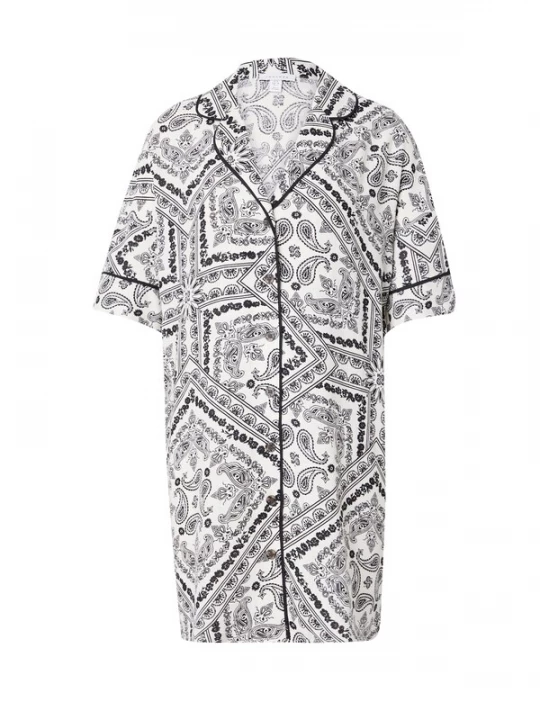 Obrázek produktu TOPSHOP Košilové šaty černá / bílá