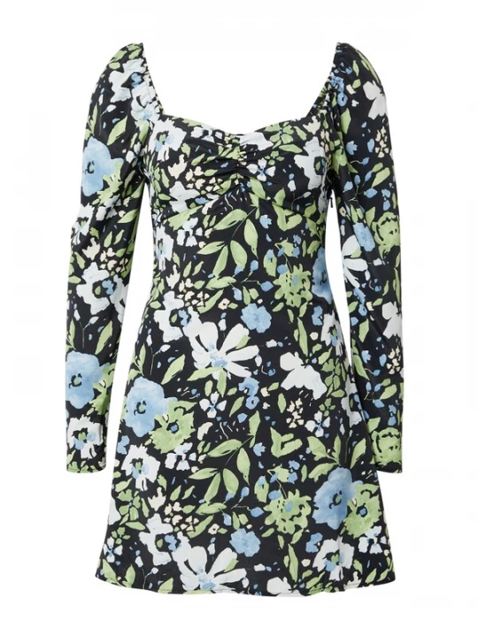 Obrázek produktu TOPSHOP Šaty světlemodrá / světle zelená / černá / bílá