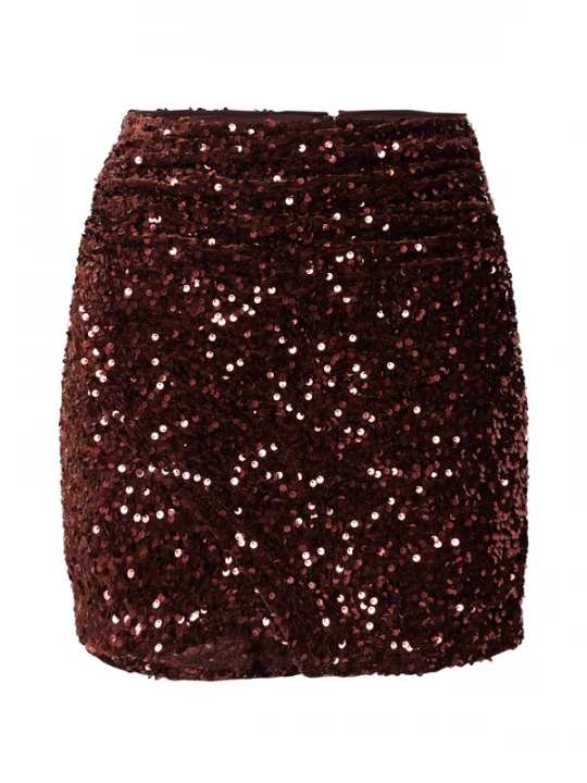 Obrázek produktu TOPSHOP Sukně 'DOTTY' čokoládová