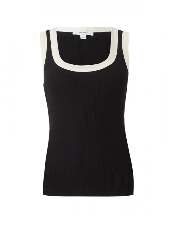 Obrázek produktu TOPSHOP Top 'RAJA' černá / bílá