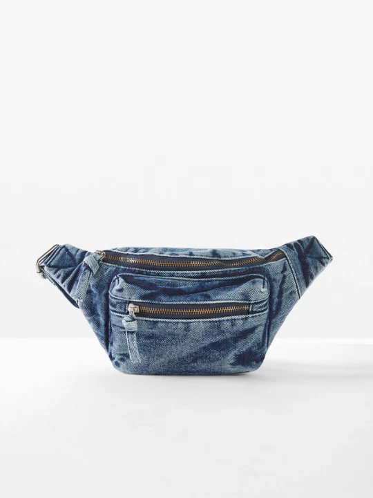 Obrázek produktu Torebka saszetka z denimu BonPrix niebieski