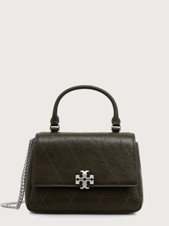 Obrázek produktu Tory Burch crossbody kabelka dámská kožená Charlie zelená
