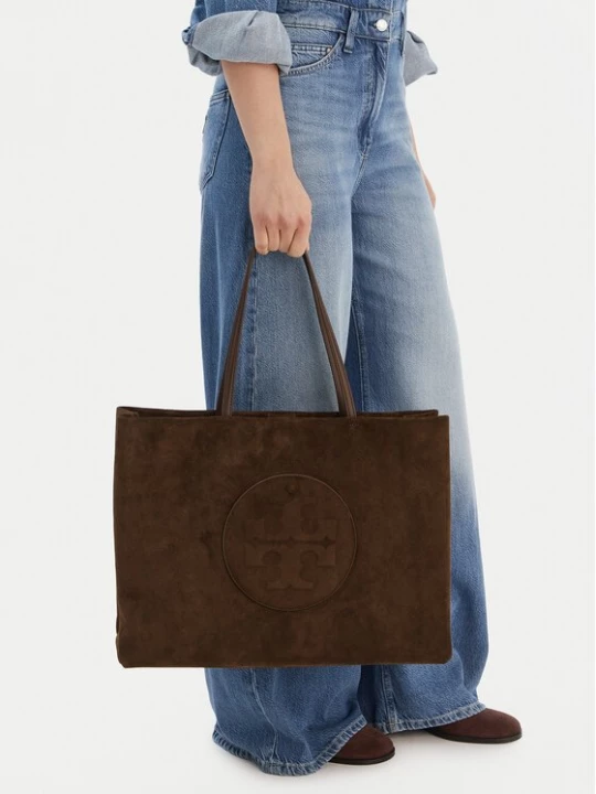 Obrázek produktu Tory Burch Kabelka Ella Suede Tote 170980 Hnědá