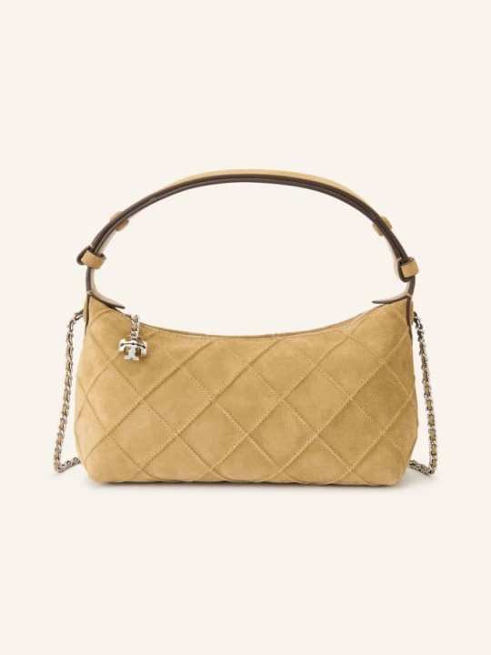 Obrázek produktu Tory Burch Kabelka Přes Rameno Fleming světle hnědá / stříbrná