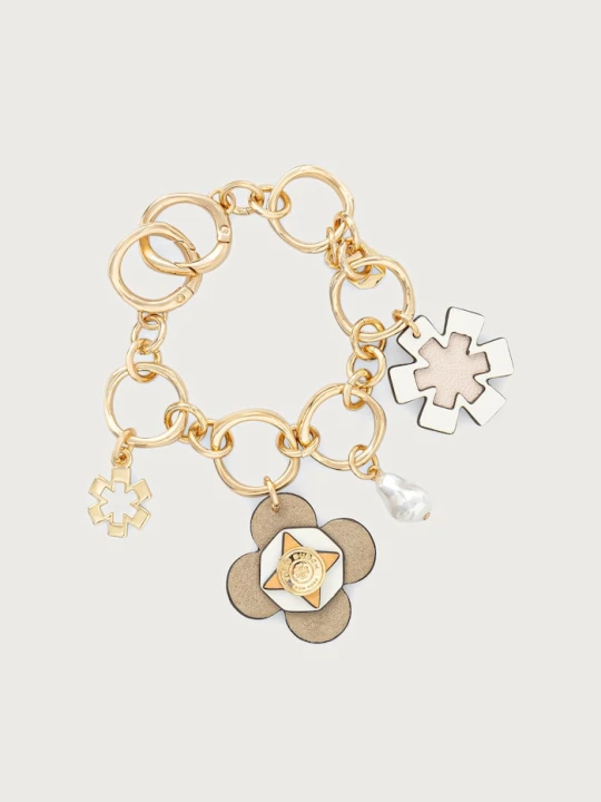 Obrázek produktu Tory Burch klíčenka dámská Forget Me Not zlatá