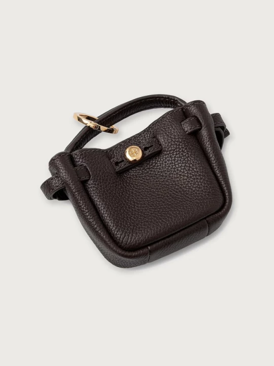 Obrázek produktu Tory Burch klíčenka dámská kůžená Romy hnědá