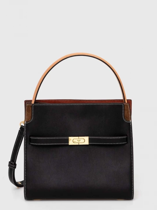 Obrázek produktu Tory Burch Kožená kabelka Tory Burch Lee Radziwill černá