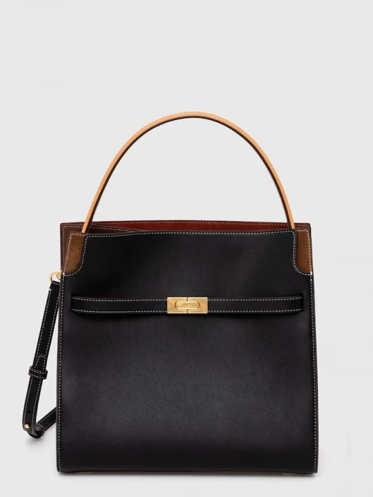 Obrázek produktu Tory Burch Kožená kabelka Tory Burch Lee Radziwill černá