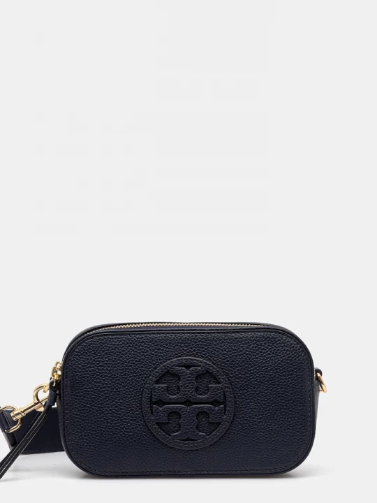 Obrázek produktu Tory Burch Kožená kabelka Tory Burch Miller námořnická modř