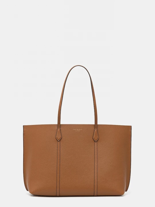 Obrázek produktu Tory Burch Kožená kabelka Tory Burch Perry hnědá