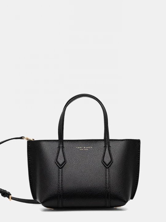 Obrázek produktu Tory Burch Kožená kabelka Tory Burch Perry Mini Tote černá