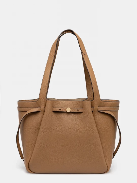 Obrázek produktu Tory Burch Kožená kabelka Tory Burch Romy béžová
