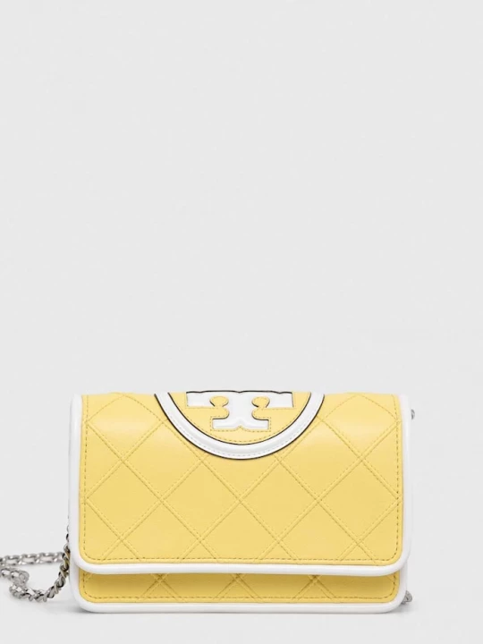 Obrázek produktu Tory Burch Kožená kabelka žlutá