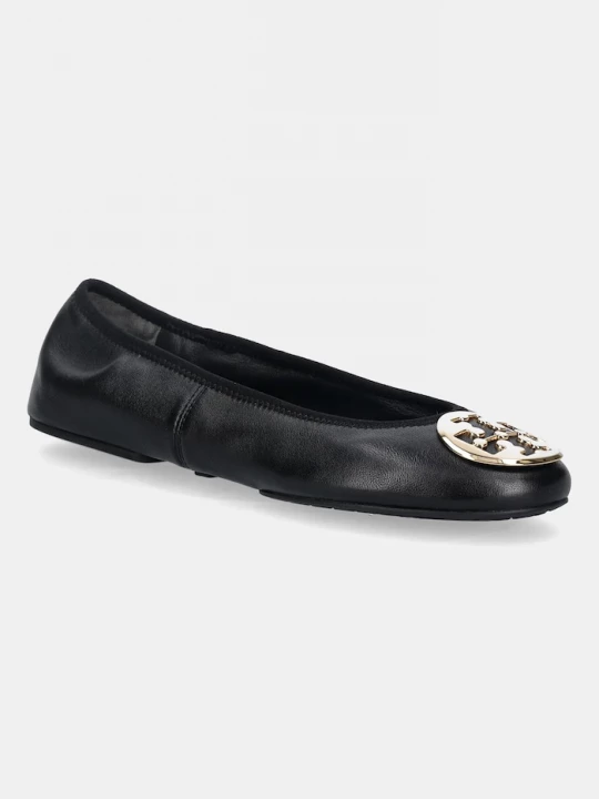 Obrázek produktu Tory Burch Kožené baleríny Tory Burch Reva Travel Ballet černá