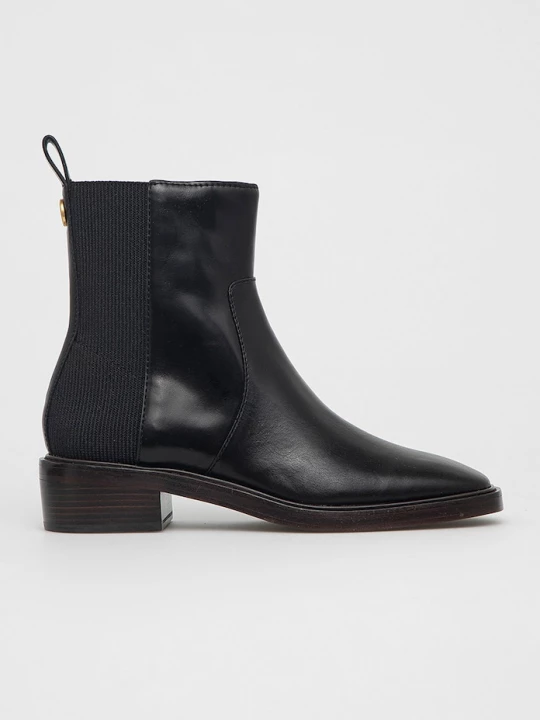 Obrázek produktu Tory Burch Kožené kotníkové boty Tory Burch černá