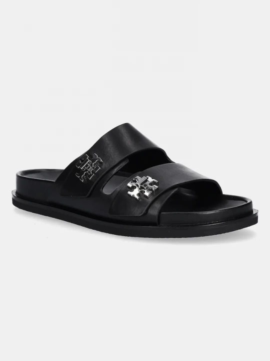Obrázek produktu Tory Burch Kožené pantofle T Lock Sport Slide černá