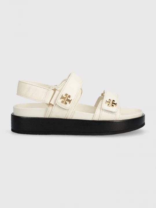 Obrázek produktu Tory Burch Kožené sandály Kira Sport Sandal béžová