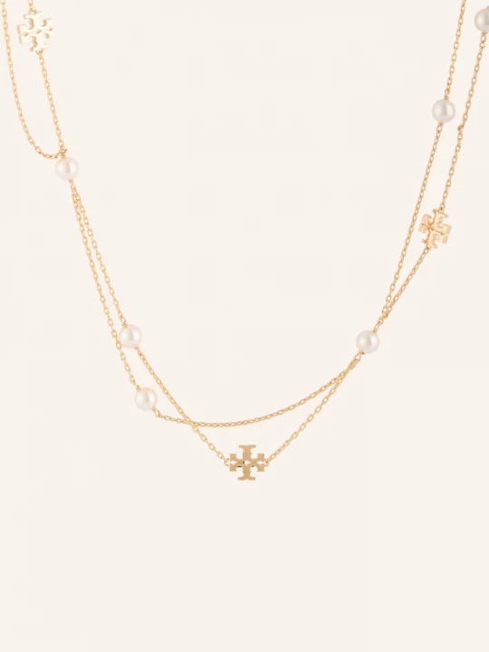 Obrázek produktu Tory Burch Náhrdelník Moondance zlatá / bílá