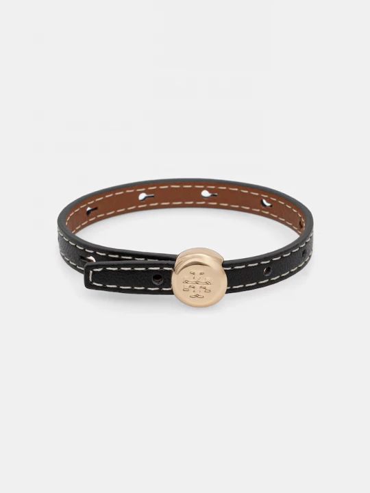 Obrázek produktu Tory Burch náramek dámský kůžený Icon černá