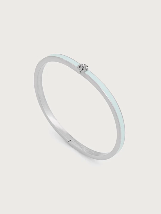 Obrázek produktu Tory Burch náramek dámský mosazný email Thin Icon stříbrná