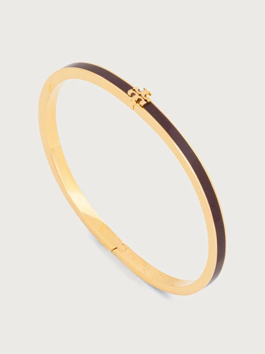 Obrázek produktu Tory Burch náramek dámský mosazný email Thin Icon zlatá