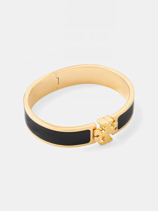 Obrázek produktu Tory Burch náramek dámský z nerezové oceli Kira Enamel černá