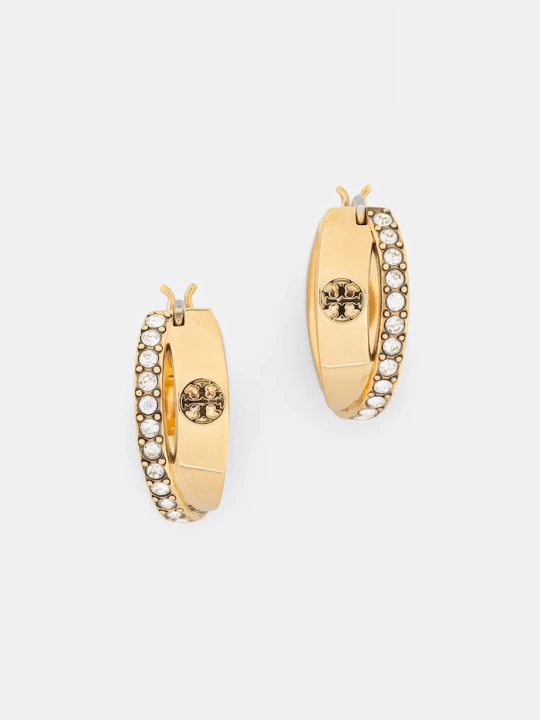 Obrázek produktu Tory Burch náušnice dámské pozlacené kovové Icon zlatá