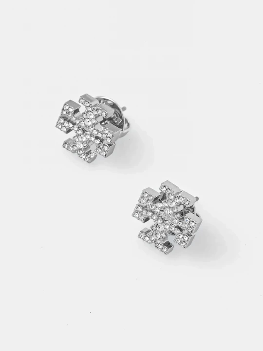 Obrázek produktu Tory Burch Náušnice Kira Pave Stud stříbrná