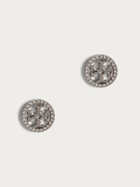 Obrázek produktu Tory Burch Náušnice MILLER PAVE STUD stříbrná