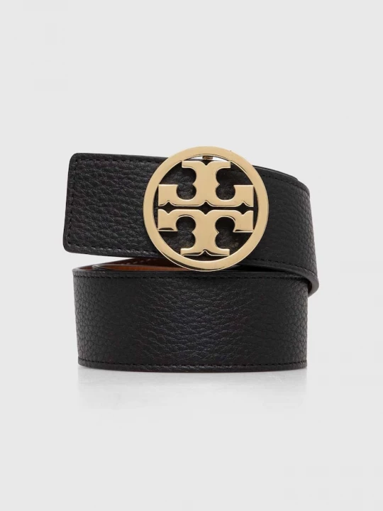 Obrázek produktu Tory Burch Oboustranný kožený pásek Tory Burch 1.5" Miller Reversible černá