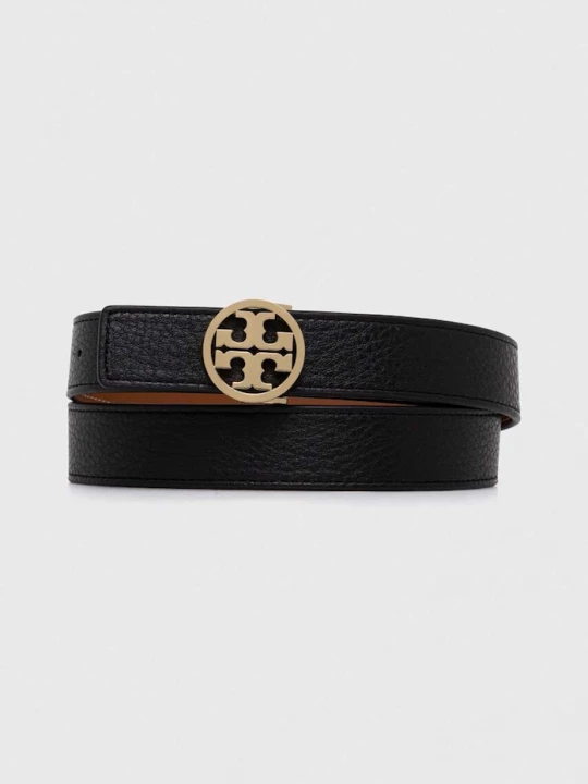Obrázek produktu Tory Burch Oboustranný kožený pásek Tory Burch 1" Miller Reversible černá