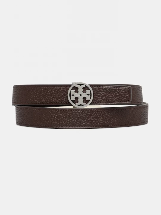 Obrázek produktu Tory Burch oboustranný pásek dámský kožený Miller hnědá