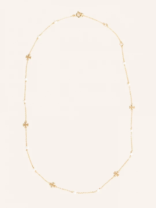 Obrázek produktu Tory Burch Řetízek Kira Pearl zlatá / bílá