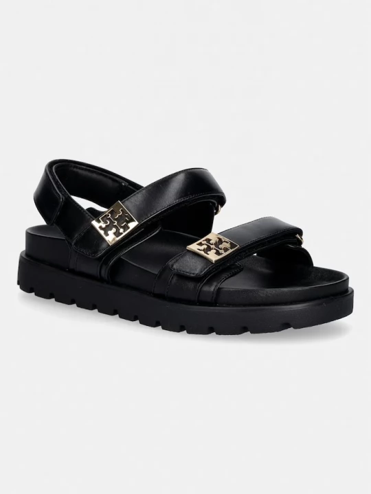 Obrázek produktu Tory Burch sandály dámské kožené Mellow Sport Sandal černá