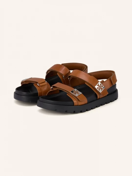 Obrázek produktu Tory Burch Sandály Mellow Sport koňaková / stříbrná
