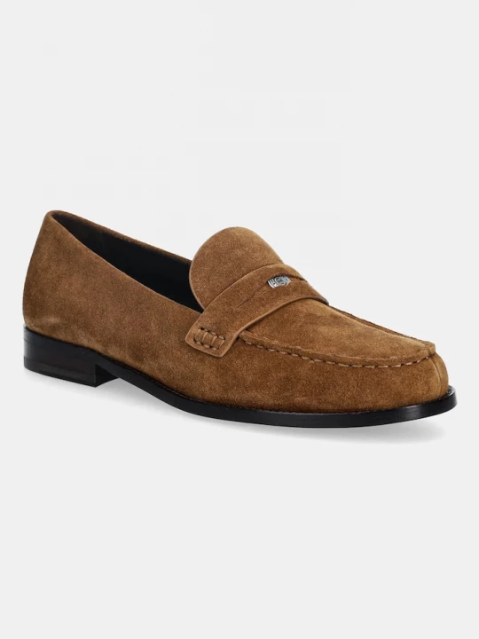 Obrázek produktu Tory Burch Semišové mokasíny Tory Burch Classic Penny Loafer hnědá