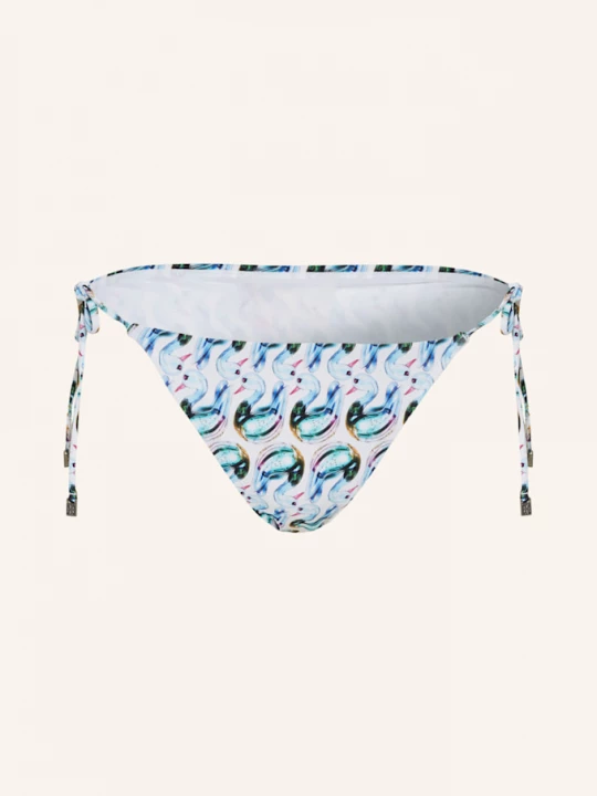 Obrázek produktu Tory Burch Trojúhelníkové Bikinové Kalhotky bílá / tmavě modrá / tyrkysová