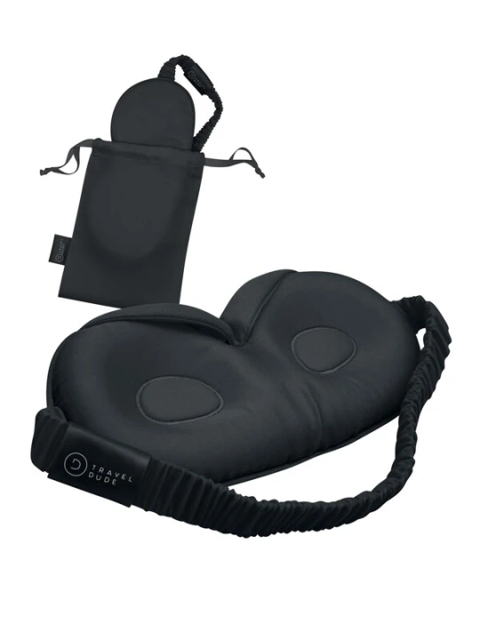 Obrázek produktu TRAVEL DUDE Čelenka '3D Schlafmaske aus Bambus Lyocell Sleeping Mask mit Wimpernschutz für Seitenschläfer in Schwarz' černá
