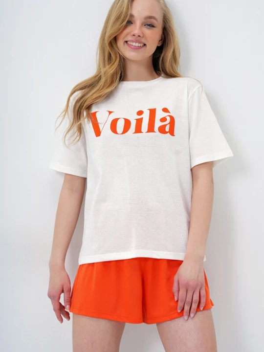 Obrázek produktu Trend Alaçatı Stili Domácí oblečení oranžová / bílá