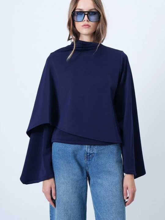 Obrázek produktu Trend Alaçatı Stili Halenka marine modrá