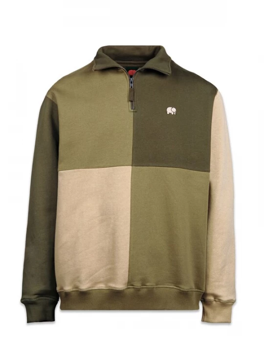 Obrázek produktu Trendsplant Mikina ' COLOR BLOCK '  khaki